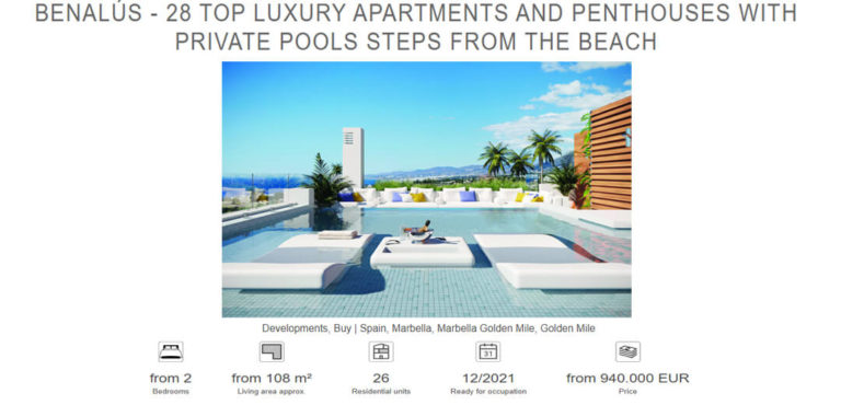 80% off-plan developments in Marbella are sold before completion.